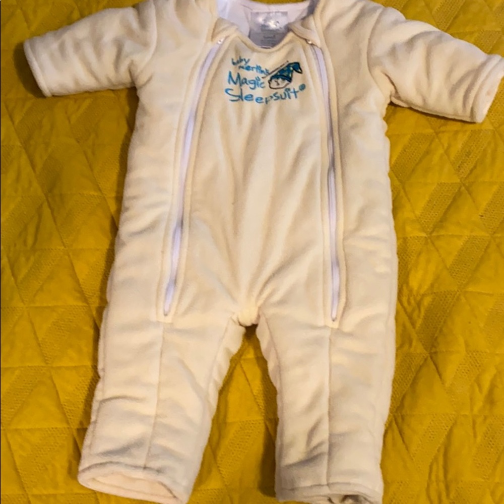 Merlins Magic Sleepsuit Gender Nuetral Yellow